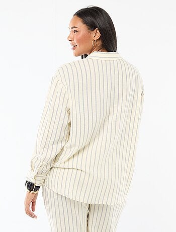 Chemisier fluide à manches longues