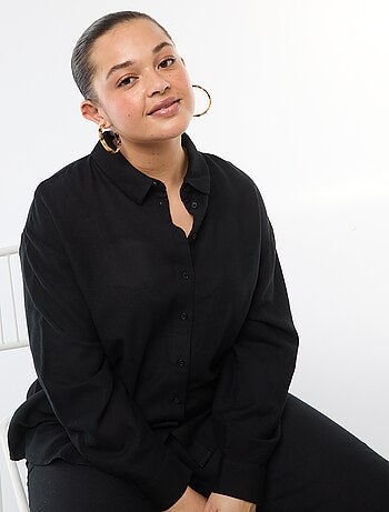 Chemisier fluide à manches longues