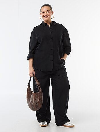 Chemisier fluide à manches longues