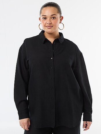 Chemisier fluide à manches longues