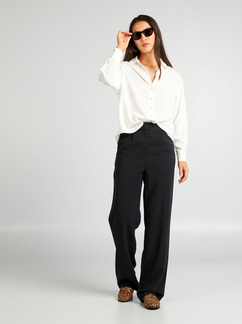 Chemisier fluide Blanc cassé - Kiabi