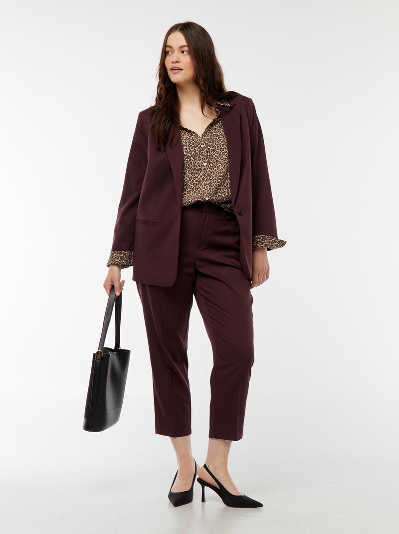 Chemisier fluide en maille crêpe Léopard - Kiabi