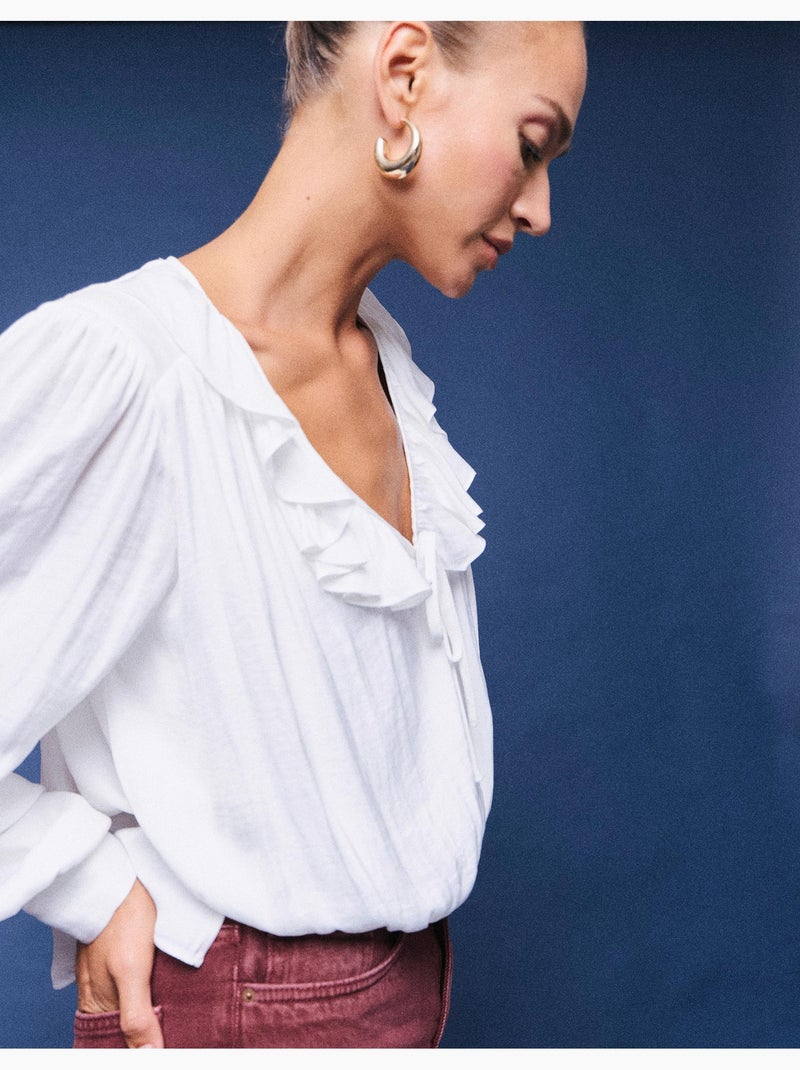 Chemisier fluide, mo fashion Blanc - Kiabi