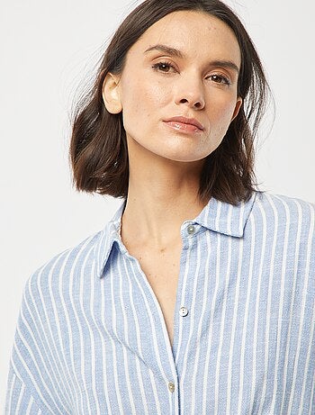 Chemisier oversize en lin