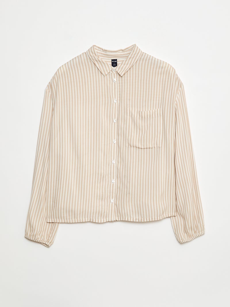 Chemisier rayé - So Easy Beige - Kiabi
