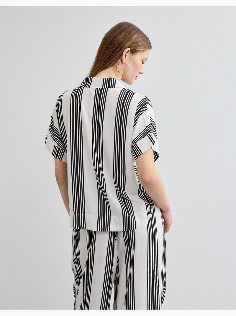 Chemisier rayé, MO Fashion Noir - Kiabi