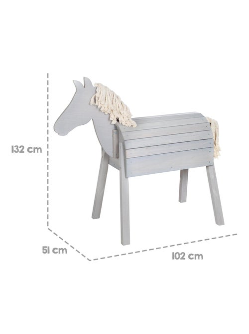 Cheval de jardin en bois massif résistant pour enfant 'Outdoor+' ROBA - Kiabi Cheval de jardin en bois massif résistant pour enfant 'Outdoor+' ROBA - Kiabi