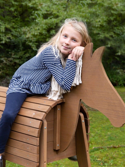 Cheval de jardin pour enfant en bois massif résistant 'Outdoor+' ROBA - Kiabi Cheval de jardin pour enfant en bois massif résistant 'Outdoor+' ROBA - Kiabi