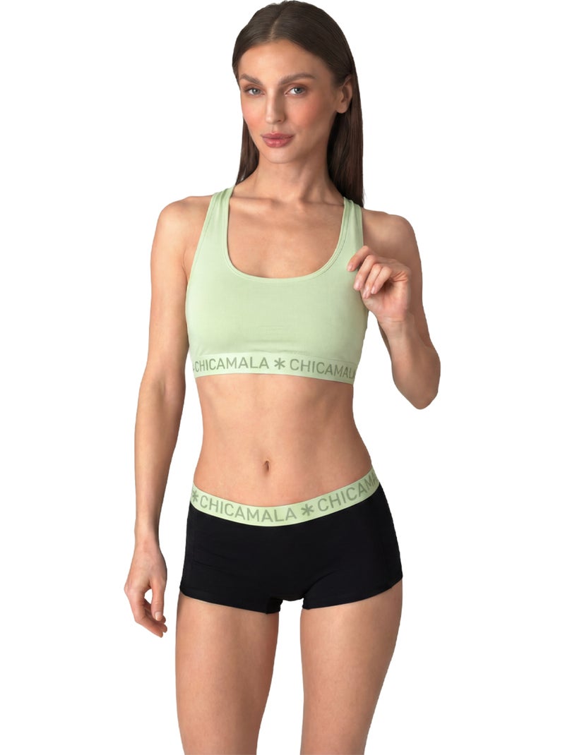 Chicamala Brassière de sport Vert - Kiabi