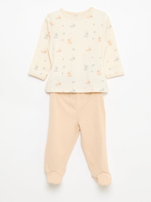 Chill pyjamaset van katoenjersey - Kiabi
