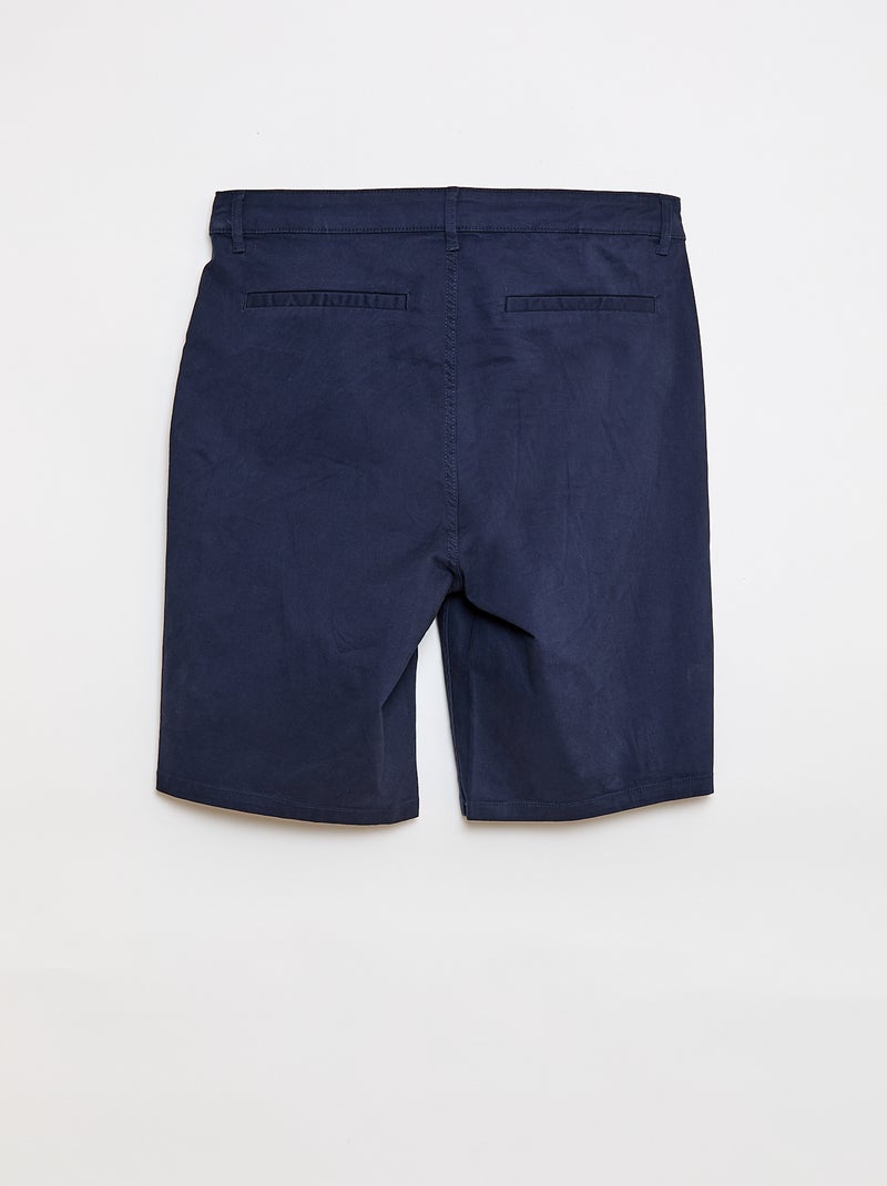 Chino bermuda - gemakkelijk aan te trekken collectie Blauw - Kiabi