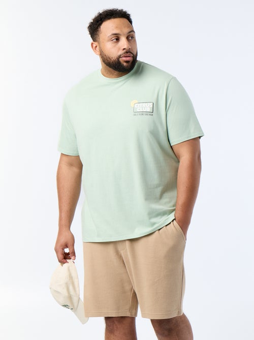 Chino bermuda met elastische taille - Kiabi