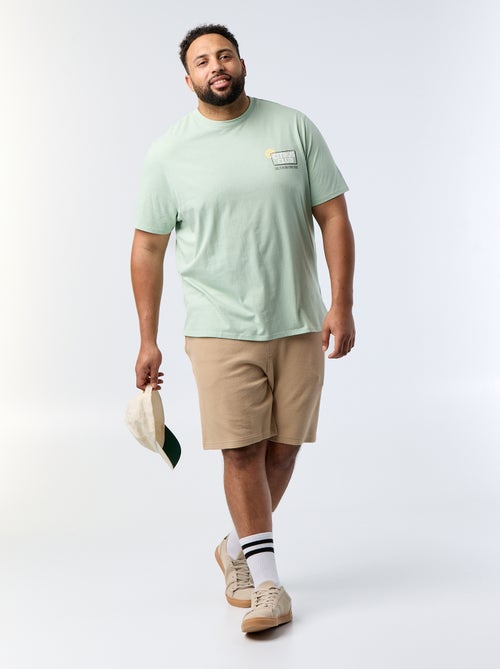 Chino bermuda met elastische taille - Kiabi