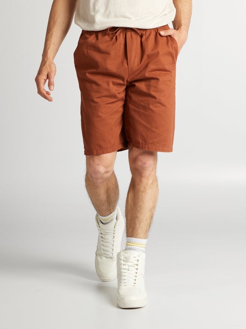 Chino bermuda met elastische taille - Kiabi