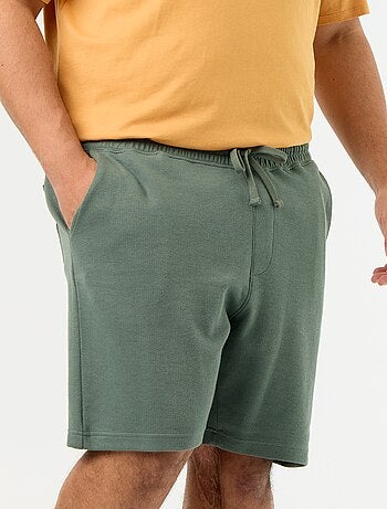 Chino bermuda met elastische taille