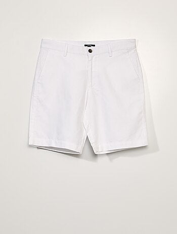 Chino bermuda met linnen - Kiabi