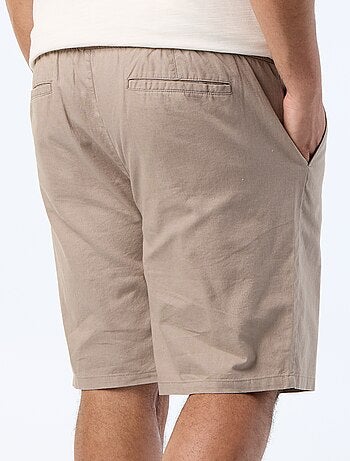 Chino bermuda met trekkoordjes