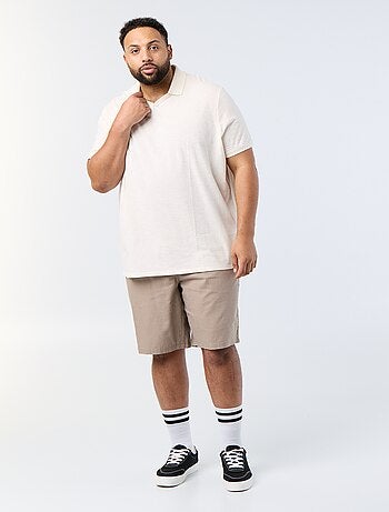 Chino bermuda met trekkoordjes