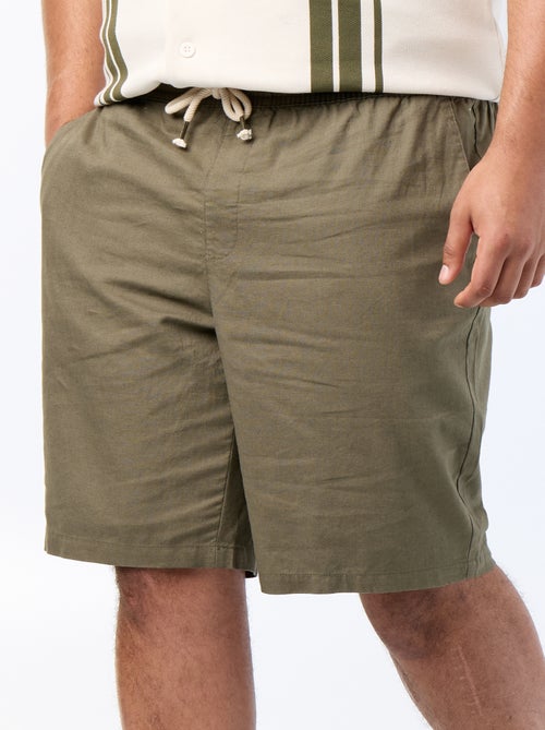 Chino bermuda met trekkoordjes - Kiabi