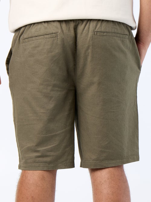 Chino bermuda met trekkoordjes - Kiabi