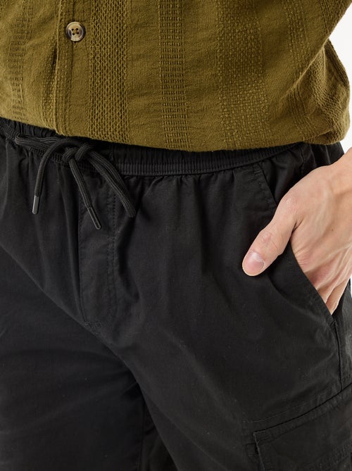 Chino bermuda van popeline met klepzakken - Kiabi