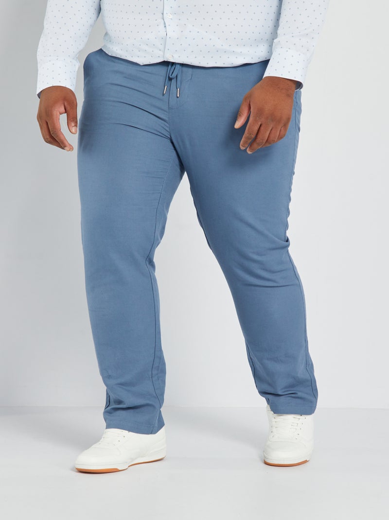 Chino broek BLAUW - Kiabi