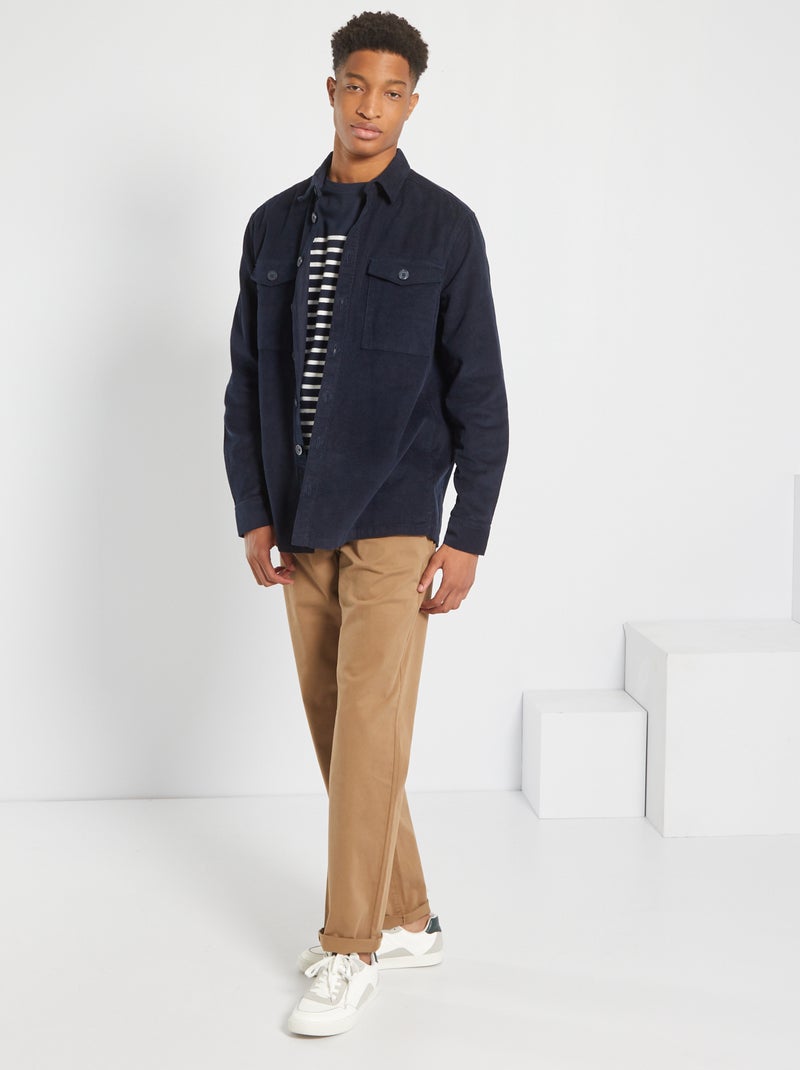 Chino broek L38 +1m95 bruin - Kiabi