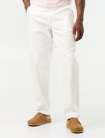 Chino broek van dobby