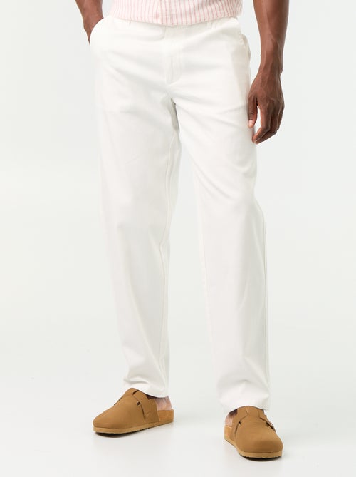 Chino broek van dobby - Kiabi