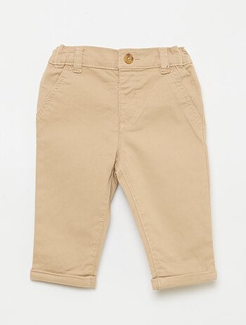 Chino droit en coton stretch