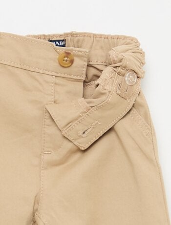 Chino droit en coton stretch