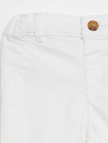 Chino droit en coton stretch