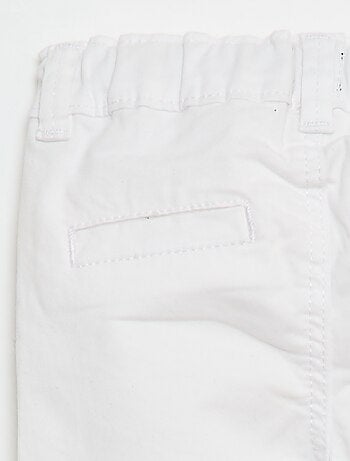 Chino droit en coton stretch