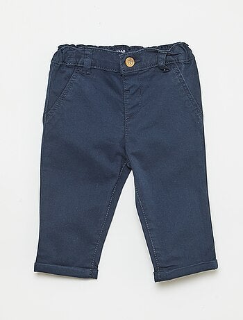 Chino droit en coton stretch