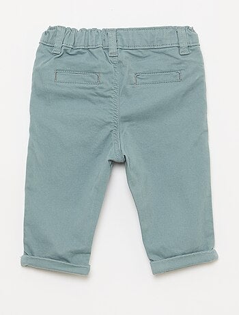 Chino droit en coton stretch