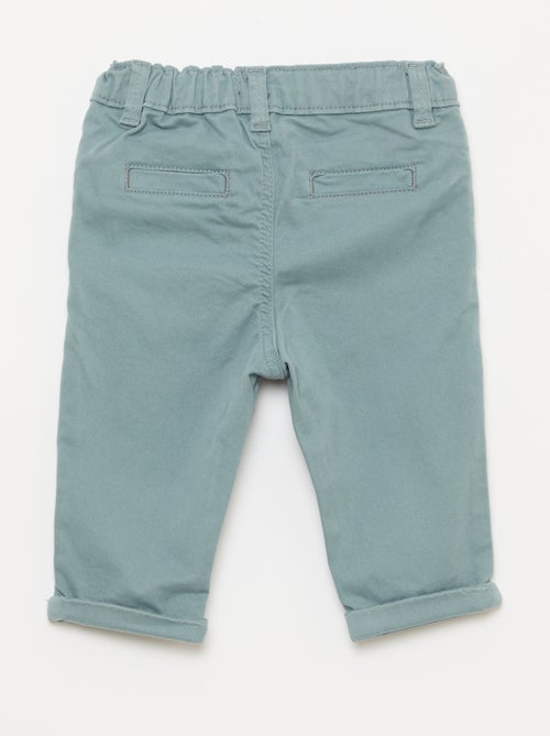 Chino droit en coton stretch - Kiabi
