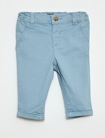 Chino droit en coton stretch