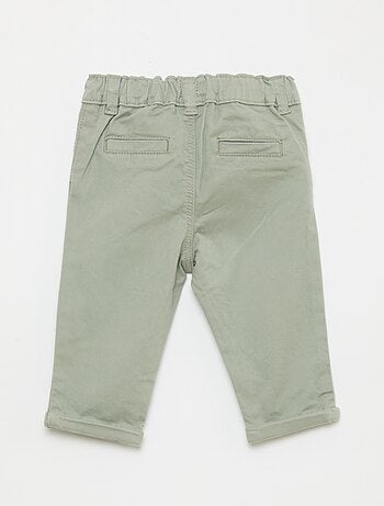 Chino droit en coton stretch