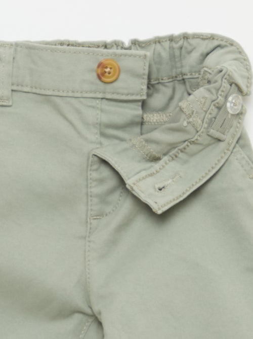 Chino droit en coton stretch - Kiabi