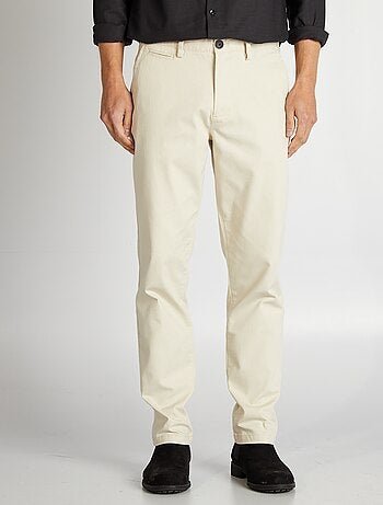 Chino en twill coupe slim