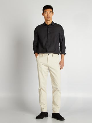 Chino en twill coupe slim