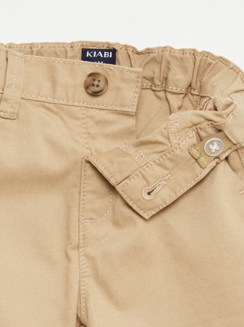 Chino short met verstelbare taille - Kiabi