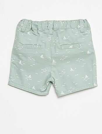 Chino short met verstelbare taille
