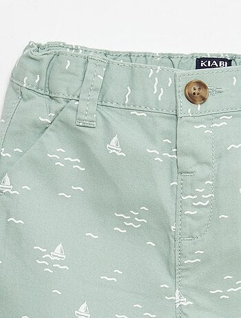 Chino short met verstelbare taille
