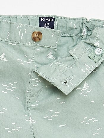 Chino short met verstelbare taille