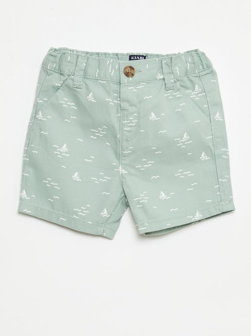 Chino short met verstelbare taille - Kiabi