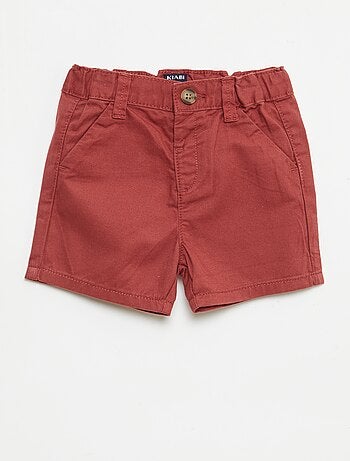Chino short met verstelbare taille
