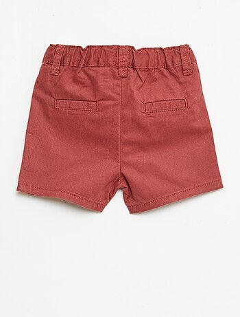 Chino short met verstelbare taille