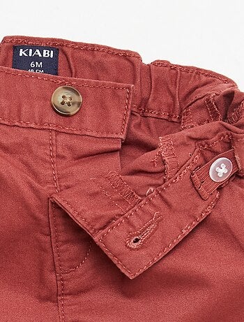 Chino short met verstelbare taille