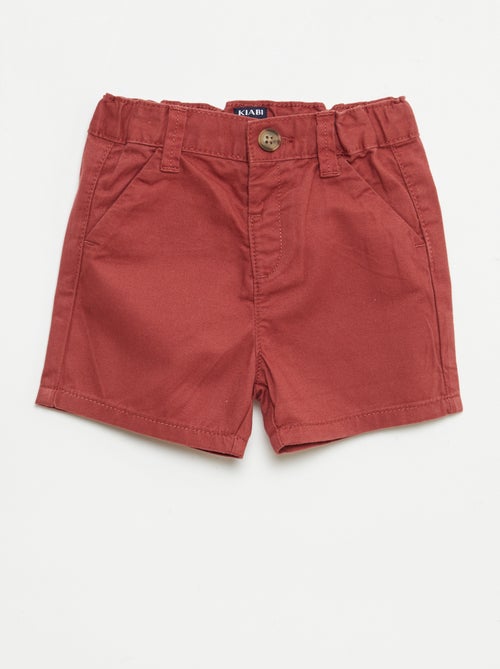 Chino short met verstelbare taille - Kiabi